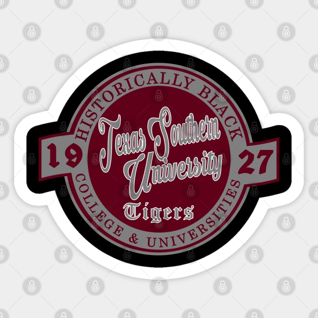 Texas Southern 1927 University Apparel Sticker by HBCU Classic Apparel Co